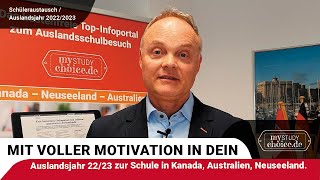 Mit voller Motivation in dein Auslandsjahr 202223 und zur Schule in Kanada Australien Neuseeland [upl. by Moran]