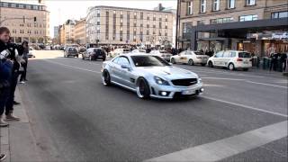 Tuned Mercedes SL55 AMG  Wheelspin amp Acceleration Full HD [upl. by Atekihs]