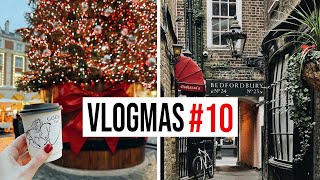 SNOW in COVENT GARDEN  DIAGON ALLEY  SOUTHBANK CHRISTMAS MARKET  VLOGMAS 10 [upl. by Dennett]