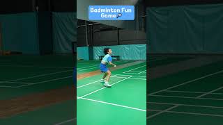 Badminton backcourt high ball practice🏸🤭🤥badminton sports [upl. by Enyluqcaj728]