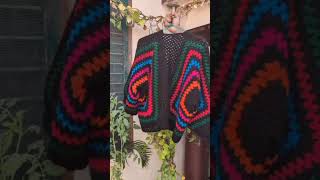 crochet hexagon cardigan Dm to order nowcardigansweatearviralshorts viralvideo [upl. by Nothgierc711]