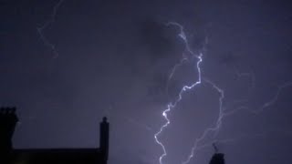 Forked lightning filmed in 2018 [upl. by Aynosal880]