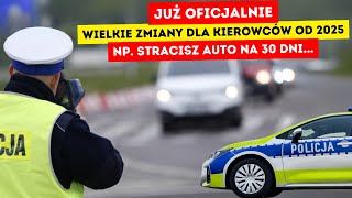 Już oficjalnie Zmiany dla kierowców w 2025 Stracisz auto np na 30 dni [upl. by Shell]