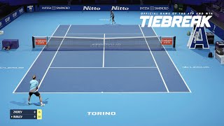 TIEBREAK  Alexander Zverev Vs Andrey Rublev I Nitto ATP Finals I Expert Difficulty PS5 [upl. by Akirahc]