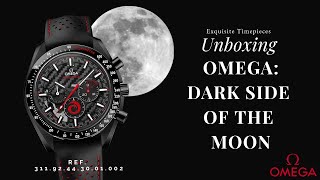 Omega Speedmaster ALINGHI Dark Side of the Moon Unboxing 31192443001002 [upl. by Edahs]