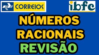 CONCURSO DOS CORREIOS  MATEMÁTICA DA BANCA IBFC  REVISÃO DE NÚMEROS RACIONAIS  FRAÇÕES CORREIOS [upl. by Lewej]