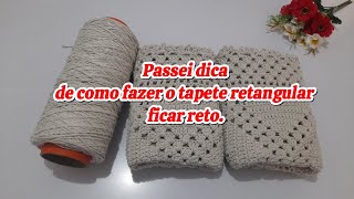 💥 TAPETE RETANGULAR FÁCIL E LINDO E MUITO VENDÁVEL croche vlogdecroche [upl. by Raybourne245]