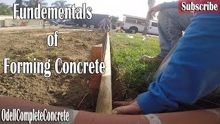 How to Form Concrete Basics Driveway Addition [upl. by Jordison]