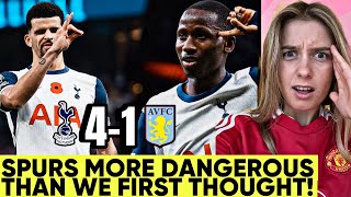 Sarr Is MINT Solanke Brilliant Tottenham 41 Aston Villa Reaction [upl. by Liuqnoj34]