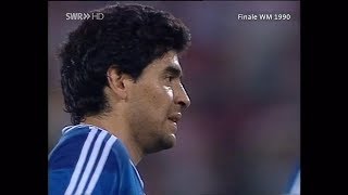 Diego Maradona vs Germany♕Individual Highlights♕World Cup 1990 [upl. by Llennoj]