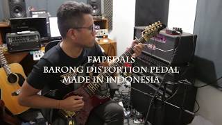 FM PEDALS BARONG DISTORTION PEDAL DEMO by ANDRE DINUTH [upl. by Alpert]