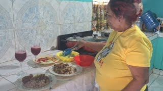 CHRISTMAS DINNER Curried Goat amp Fried Chicken With Gungo Rice N Peas  Sorrel Drinks [upl. by Narej]