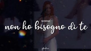 noemi  non ho bisogno di te testo [upl. by Huskamp836]