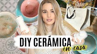 CERÁMICA EN CASA  Haz tu propia vajilla decoración [upl. by Ashleigh]