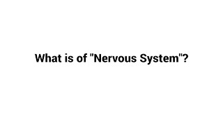 What is Nervous System [upl. by Soracco354]