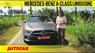 2021 MercedesBenz Aclass Limousine review  The rising star I First Drive I Autocar India [upl. by Mailli]