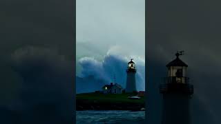 How Long Can This Lighthouse Hold Out Against the Ocean’s Fury scaryocean lighthouse ocean [upl. by Ender]