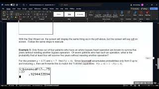 Binomial Distribution in TI8384 [upl. by Conley745]