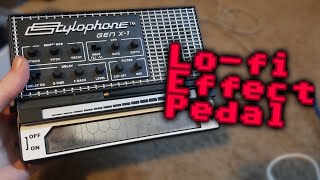 Stylophone Gen X1 as a Guitar Effects Pedal Tutorial [upl. by Halil]