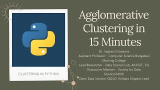 Agglomerative Clustering in 15 minutes [upl. by Oirogerg]