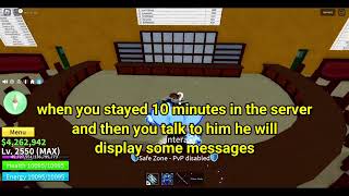 What Does a Manager REALLY Do in Blox Fruits  How To Talk With Manager In Blox Fruit [upl. by Hoem842]