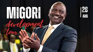 See how President Ruto Received Electrifying Reception in Migori Town quotKumbe Mnanipenda Hiviquot [upl. by Eemak934]