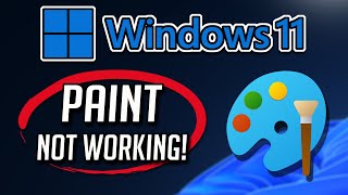 Paint app Not Working or Not Opening on Windows 11  10 [upl. by Redlac]