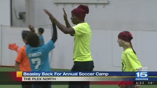 Soccer star DaMarcus Beasley back in Fort Wayne for camp eyeing US national team invitation [upl. by Ahsael85]