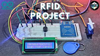 Rfid door lock using arduino  RFID projects [upl. by Knowling]