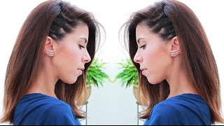 COMO HACER TRENZAS PEGADAS DE RAIZ  CORNROWS por Lau [upl. by Dlorah]