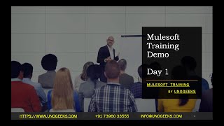 Mulesoft Training Demo Day 1  Mulesoft tutorial for beginners  Mulesoft training online [upl. by Idnib]