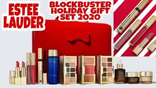 UNBOXING ESTEE LAUDER BLOCKBUSTER HOLIDAY SET 2020 [upl. by Daiz]