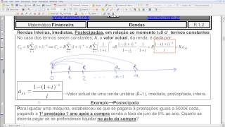 5 Valor Atual de uma renda [upl. by Gardie]