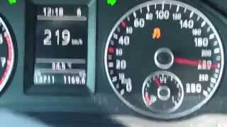 VW Scirocco 14 TSI 220 HP DSG 0220 Kmh Acceleration  Revo 100 Oct H [upl. by Eyr]