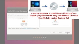 Dual Boot Ubuntu with Windows 10 using Bootable DVD [upl. by Nosrak475]