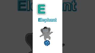 How to write letters E  Animal Name Elephant  Abc Alphabet for toddlers shorts  Coko kids [upl. by Nizam990]