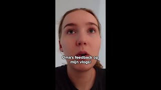 Omas feedback op mijn vlogs 😅 Nieuwe weekvlog online [upl. by Anomas629]