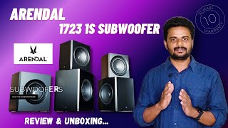 ARENDAL 1723 1S 138 Inch Subwoofer for Home theater Unboxing 800Watt RMS Intense Bass Low Frequency [upl. by Wilber]