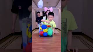 Balloon Popping Challenge Its So ExcitingFunnyfamily Partygames Funny Shorts [upl. by Bricker211]