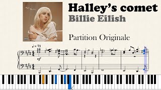 Billie Eilish  Halleys Comet Original Piano [upl. by Yenahteb]