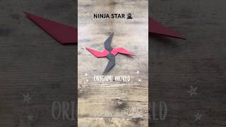 ORIGAMI NINJA STAR SHURIKEN PAPER CRAFT EASY TUTORIAL  DIY PAPER SHURIKEN NINJA STAR STEP BY STEP [upl. by Riay]