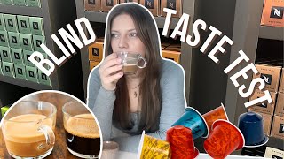 NESPRESSO PODS Blind Taste Test Challenge  This did not go as expected [upl. by Ainadi609]