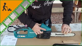 Tronçonneuse électrique Makita UC3041A  guide de 30 cm  Montage dun de nos clients [upl. by Meenen]