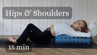 Improve Posture and Release Tension  Hips amp Shoulders Yoga Routine [upl. by Akiras525]