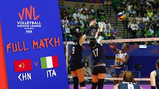 China 🆚 Italy  Full Match  Women’s Volleyball Nations League 2019 [upl. by Teemus]