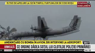 Amenintare cu bomba in avion SRI intervine la aeroport [upl. by Power435]