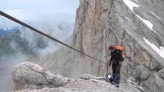 Discovery Dolomites Via Ferrata Punta Penia  Marmolada [upl. by Dorcia664]