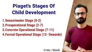 Piagets Cognitive Development Theory  Piaget Stages Of Child Development  CTET 2024  CDP [upl. by Arodoet]