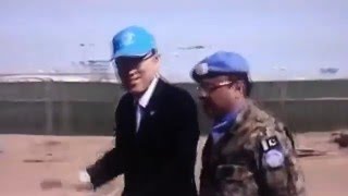 MarocRASD Ban Ki Moon à Tindouf avec les réfugiés Sahraoui et le POLISARIO [upl. by Cohn164]