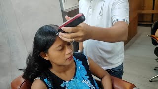 Beautiful hot model shaves off all her hair at barbershop [upl. by Aissila]